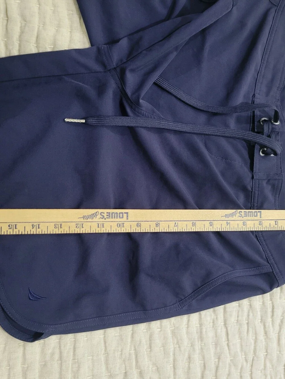 Nautica Swim Shorts Womens Navy Blue MEDIUM with Pockets - Picture 8 of 8